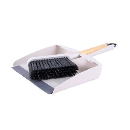 TORO Dustpan and Brush, Bamboo Handle