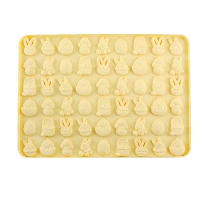 SILICONE EASTER MOULD 55PCS, 26,8X19,4X0,9CM