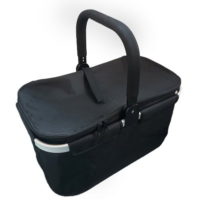FOLDABLE PICNIC BASKET 48X28XH25CM 2 ASSORT