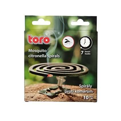 CITRONELLA SPIRALS AGAINST MOSQUITOES 10PCS7H BURNING TIME