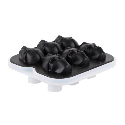 SILICONE MOULD FOR ICE 6PCS SKULL 13,5X13,2X5,3CM