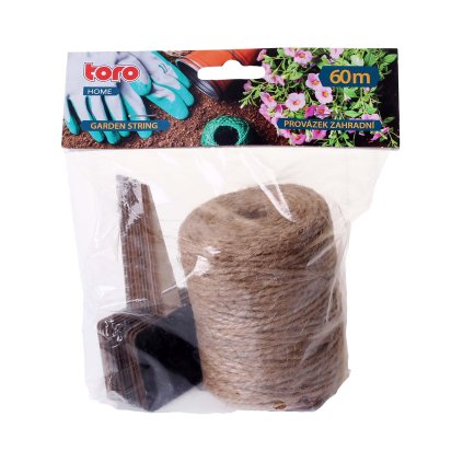 GARDEN STRING 60M,10PCS TAGS JUTE ROPE
