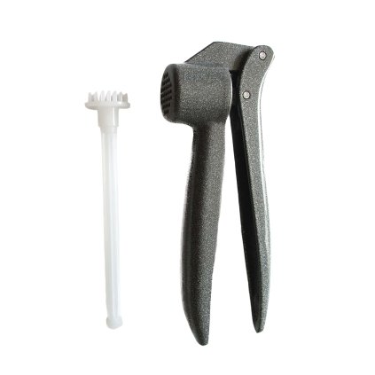 ALUMINIUM GARLIC PRESS WITH PLASTIC CLEANER