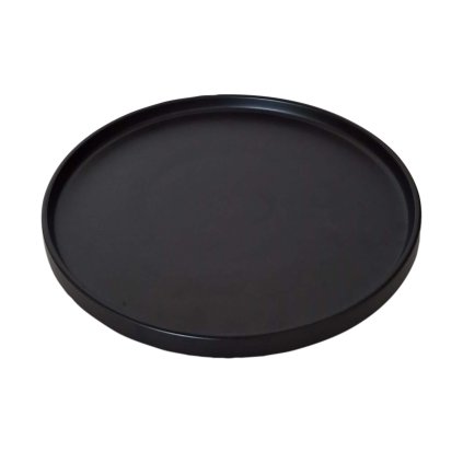 DINNER PLATE 26CM BLACK MATT KITCHISIMO CERAMICS