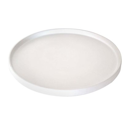 DESSERT PLATE 20CM WHITE MATT KITCHISIMO CERAMICS
