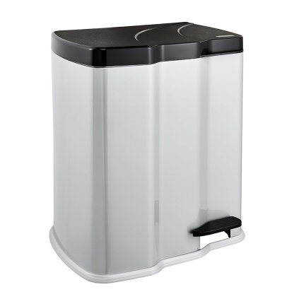 FOOT BIN, 39,5X29X43,5, LIGHT SILVER