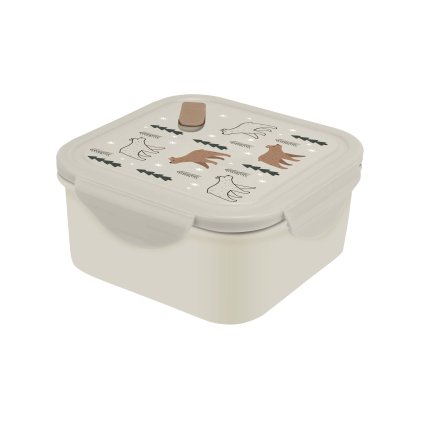 JAR WITH LID AND VALVE 1,2L BEAR DESIGN
