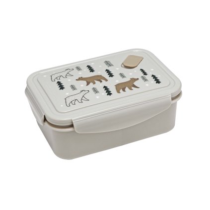 JAR WITH LID AND VALVE 830ML BEAR DESIGN