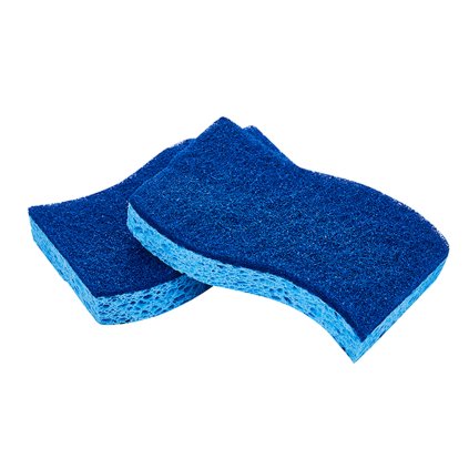 DISH SPONGE 2PCS 11,3X8,2X2CM BLUE