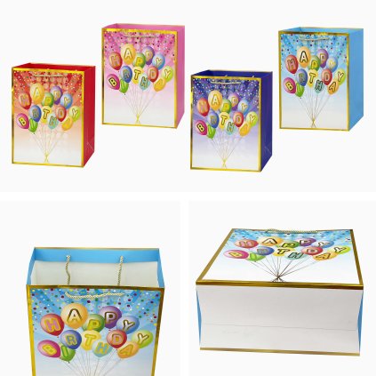 GIFT BAG, 23X18X10CM, ASSORT