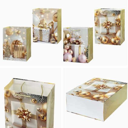 CHRISTMAS GIFT BAG, 40X30X12CM, ASSORT