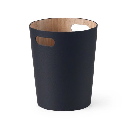 WASTE BIN 25*25*30CM BLACK PAPER+STICKER