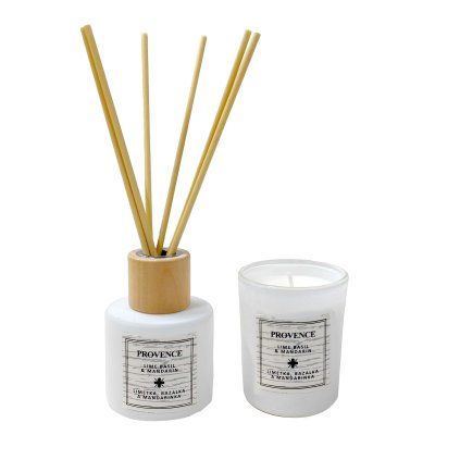 Lime Basil Mandarin PROVENCE Gift Set, Candle and Diffuser