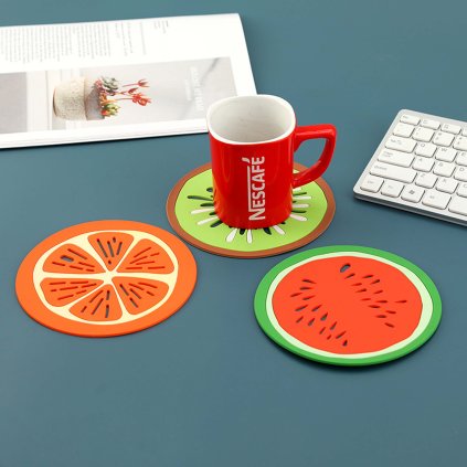 COASTERS SET 3PCS ASSORT DESIGN PVC 15CM