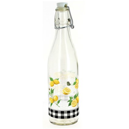 BOTTLE WITH SNAP CAP 1L LEMON