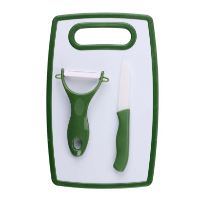 KITCHEN CUTTING BOARD. SET ALPINA + KNIFE, SCRAPER PP 3ASS