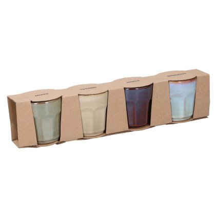 SET OF MUGS 90ML 6X6.4CM CERAMIC