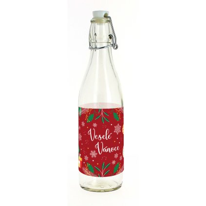 BOTTLE WITH SNAP CAP 1L TREE