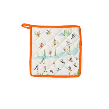 POT MAT SKIERS 17X17CM