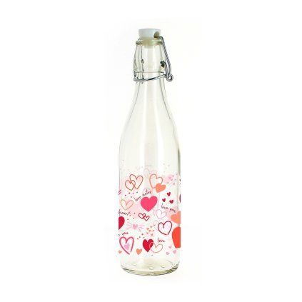BOTTLE WITH PATENT CAP 540ML HEART