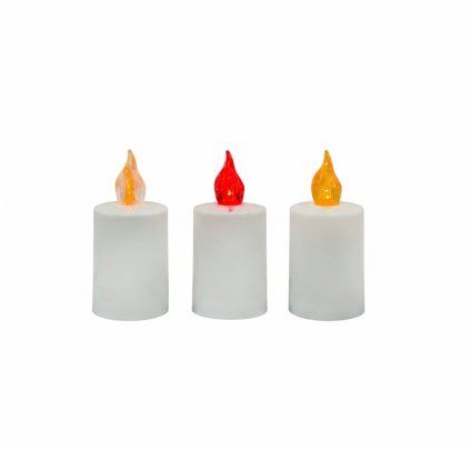 CEMETERY CANDLE 2AA 5X10.7CM WARM WHITE LED 3ASS