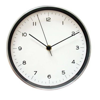 WALL CLOCK ROUND 20X4,2CM WHITE
