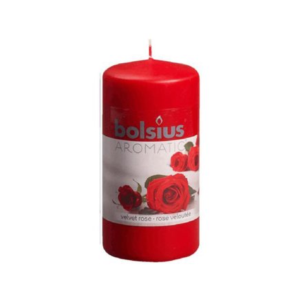 Candle cylinders rose, 5,9 x 12,1 cm