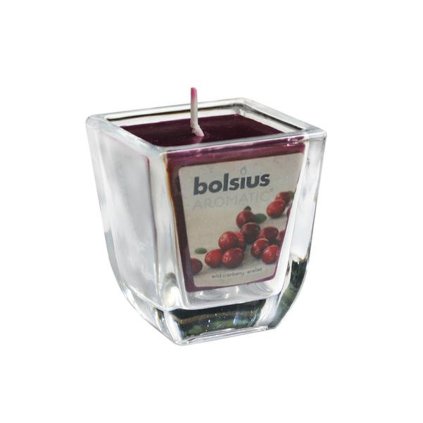 Tea light candle holder, clear, 5,8 x 5,8 x 6, 8 cm