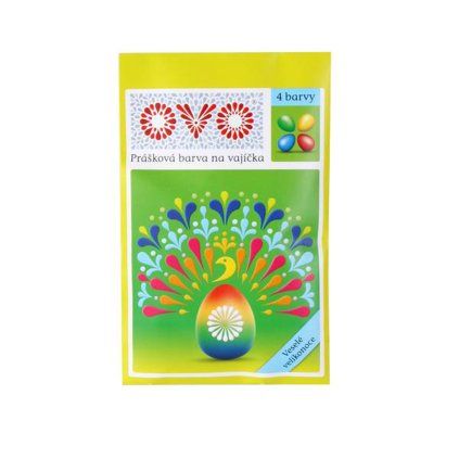 OVO POWDERED EGG DYES, 4 PCS