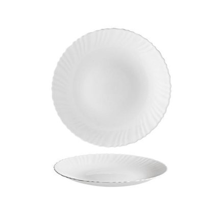 DESSERT PLATE "TITAN", OPAL GLASS 19CM