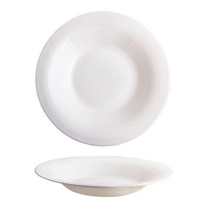 ELBA deep plate, 24 cm, opal glass