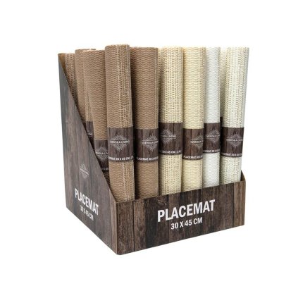 PLACEMAT 30X45 CM, POLYESTER, ASSORTED COLOURS