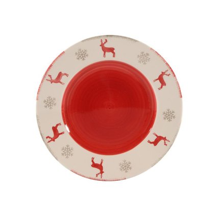 DESSERT PLATE DECOR REINDEER, 21 CM