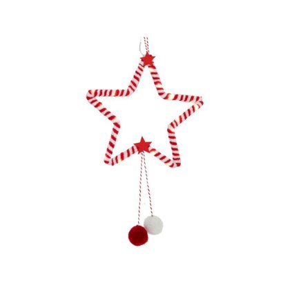 DECORATION STAR 20LED WITH TIMER, 20 CM
