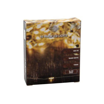 40LED LIGHTING CHART WITH TIMER 4M 3xAA