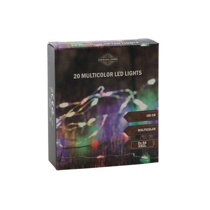 Light Chain, 20 LEDs, Multicoloured, 100 cm