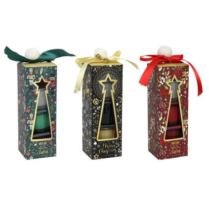 SET OF SCENTED CANDLES WITH GLASS HOLDER ?,5,5X5,5CM