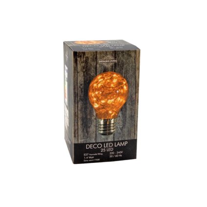 BULB DECORATIVE WARM LED E27 A60 YELLOW