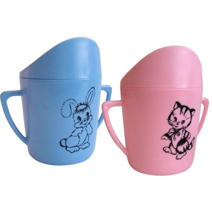 Infant cup single bar.print,pink