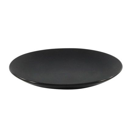 TALÍŘ KERAMICKÝ 21CM, MATNÁ ČERNÁ