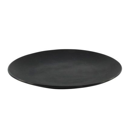 TALÍŘ KERAMICKÝ ?27CM, MATNÁ ČERNÁ