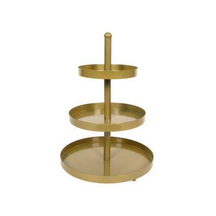 3-Tier Cake Stand, Gold