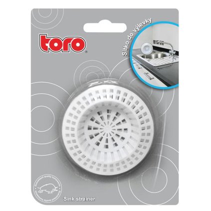 Plastic sieve for sink 2 pcs, diameter 7 cm