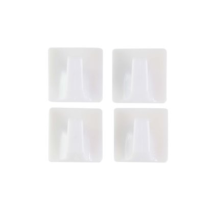 Self-adhesive hook 4 pcs, 3 x 3 x 2 cm