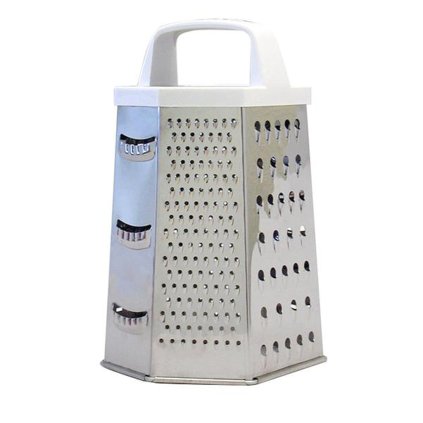 Stainless steel hexagonal grater, 20, 5 x 10, 3 cm