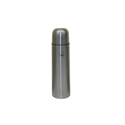 Stainless steel thermos with STOP valve 0,7 l