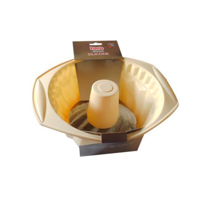 Silicone bundt mould, cream