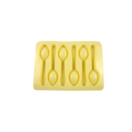 Silicone mould for ice/chocolate, spoon shape, cream