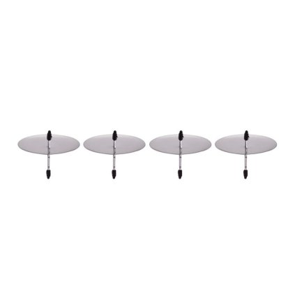 ADVENT WREATH CANDLE HOLDER 4PCS,SILVER, 6CM