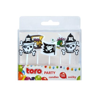 PIRATES CANDLE, 5PCS, 2,5X2,2X0,8CM